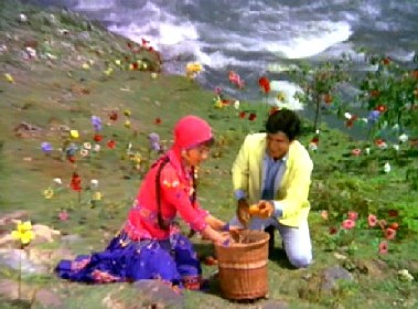 Somna, Amar, and lots of fake flowers