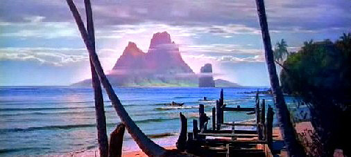 The island of Bali Hai in South Pacific