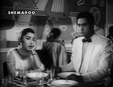 Dev and Sonia at the party, before the dance