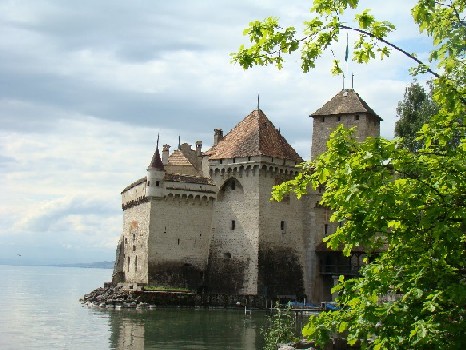 Chateau Chillon seen from the lakeside