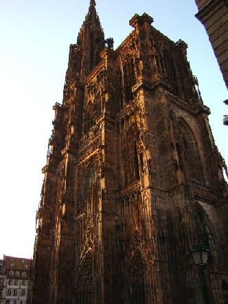 Notre Dame at sunset, Strasbourg