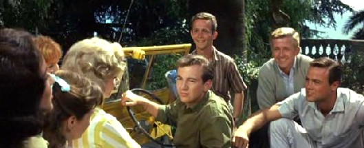 Four young men fall for the girls