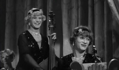 Jack Lemmon and Tony Curtis in Some Like it Hot Jack Lemmon and Tony Curtis in Some Like it Hot