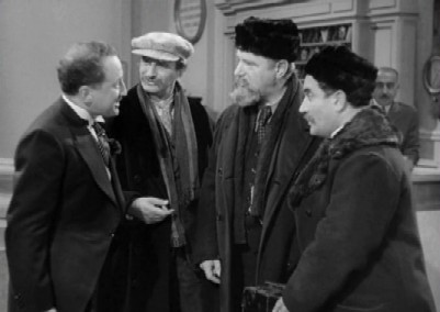 The three Russians check into the hotel