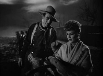 John Wayne and Claire Trevor in Stagecoach