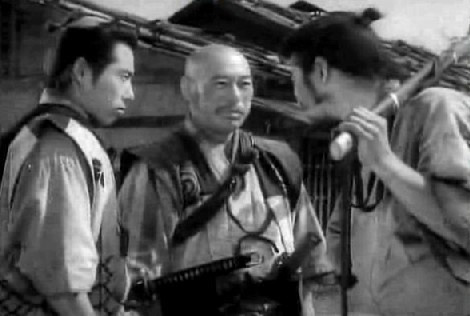 Shimada refuses to believe Kikuchiyo's a samurai