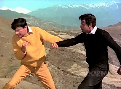 Dev Anand and Pran as long-lost brothers in Johny Mera Naam