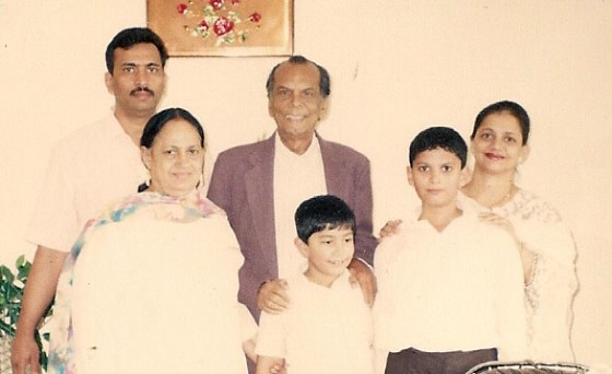 Johnny Walker, Noor, Nabil, his parents and brother