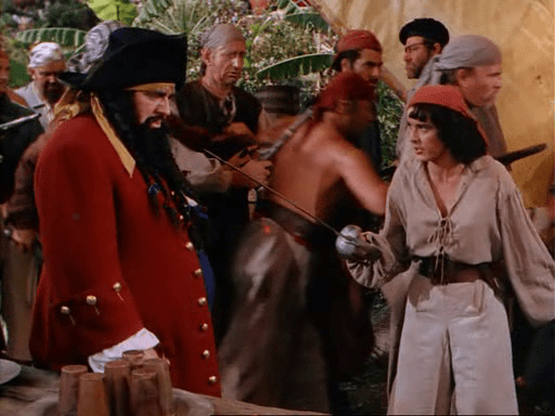 A fight erupts between Anne and Blackbeard