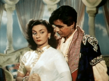 Dilip Kumar and Nadira in Aan