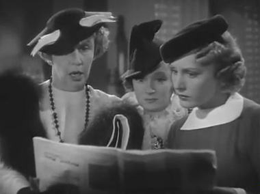 Nesta, Eugenia and Ann get a look at the cartoons