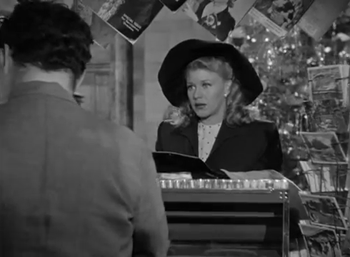 Mary buys candy at a stall