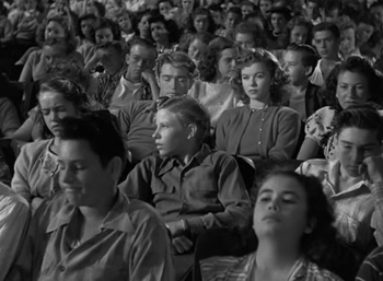 At the school auditorium 