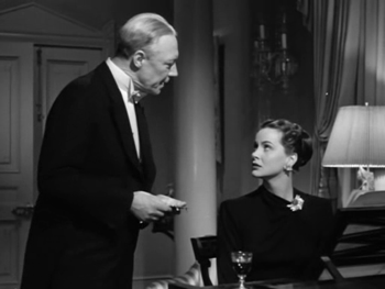 The butler announces a visitor