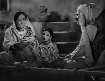 Mirza's mother, sister, and mamu