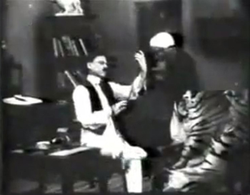 Phalke at work, editing