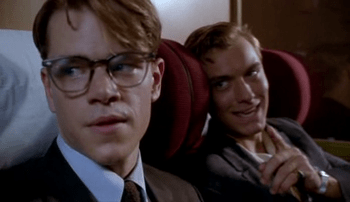 Matt Damon and Jude Law in The Talented Mr Ripley