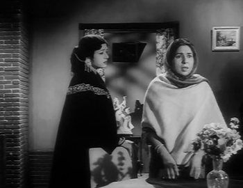 Kalpana with her mother