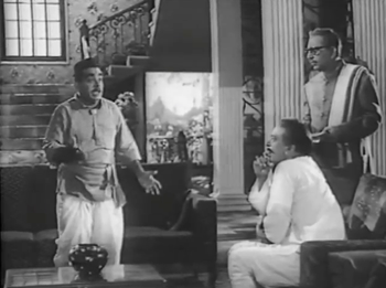 Sukhia tells the Zamindar and his Diwan about Padma