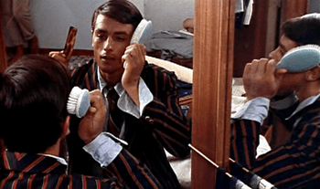 Tom dresses up in Philippe's clothes