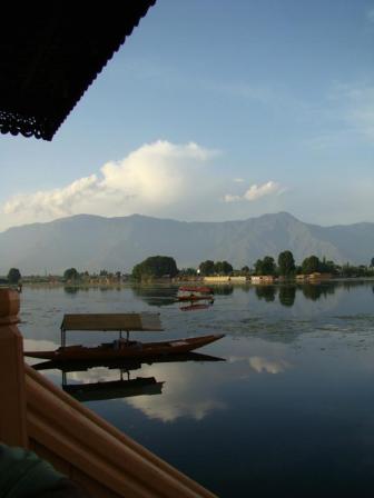 A view of the mountains and lakes in Kashmir.