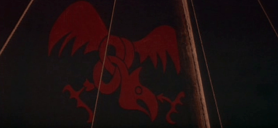 The sail of the funeral ship