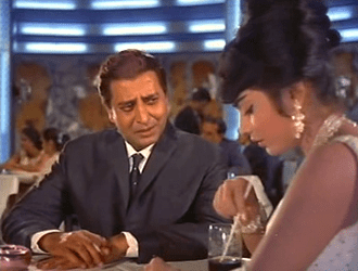 Pran with Rajshree in Brahmachari