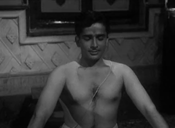 Shashi Kapoor as Dilip, the 'dharmputra'