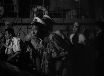 Sailors on a freighter see something scary