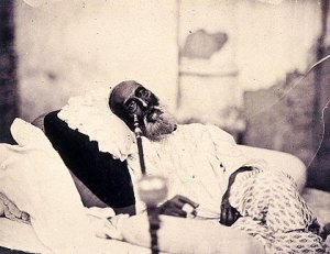 The only known photo of the last Mughal emperor, Bahadur Shah 'Zafar'