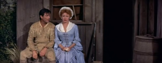 Eleanor Parker with Robert Taylor in Many Rivers to Cross