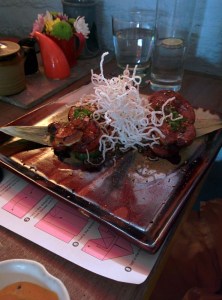 Grilled tomato with scamorza