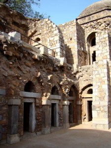 Students' cells at the Hauz Khas madarsa.
