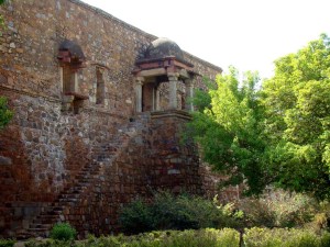 A stair leading from the water tank to the madarsa.