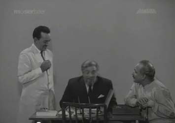 The doctors and a guest have a laugh