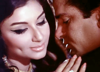 Sharmila Tagore and Shammi Kapoor in An Evening in Paris