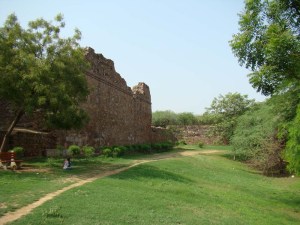 Part of the walls of Siri, Alauddin Khalji's capital - this is about all that remains of the city.