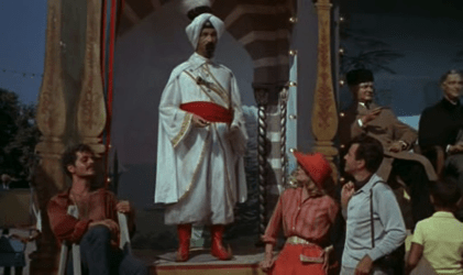 At the fair: a replica of the dagger