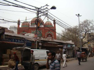 A view of Masjid Mubarak Begum, built by Octerlony's wife, Mubarak Begum.