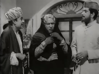 'Nawab' and 'Begum Sahiba' arrive at Shaukat's