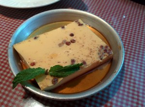 A deliciously wobbly, silken lagan nu custard at Soda Bottle Opener Wala.