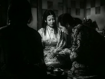 Lady Wasaka praises Genjuro's work...