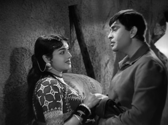 Raj Kapoor and Padmini in Jis Desh Mein Ganga Behti Hai