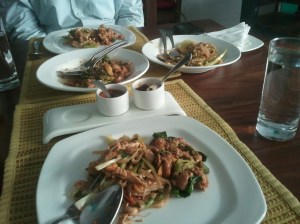 Lunch at Soi Thai: mostly tasty food, and good value for money.