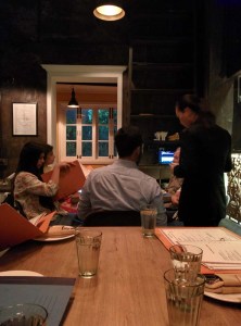 At Town Hall: a view.