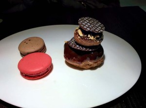 Assorted dessert platter at Yauatcha: prettier than it tastes.