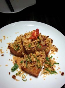 Yauatcha's excellent fried turnip cake.