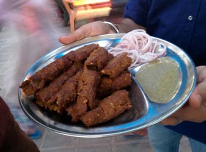Seekh kababs, Kit Care Kabab Corner.