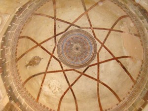 The ceiling of Mohammad Shah's tomb.