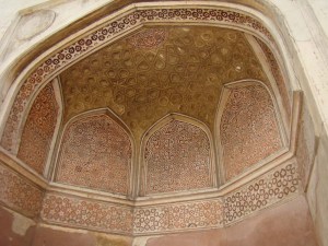 Painted panels at the Sabz Burj.